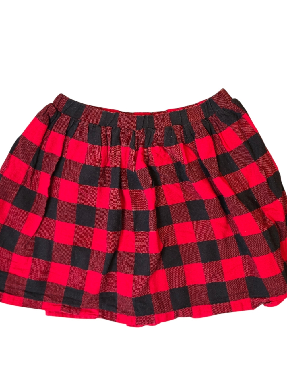 Tommy Bahama Girls Circle Skirt 8 Red and Black Buffalo Plaid Holiday Party